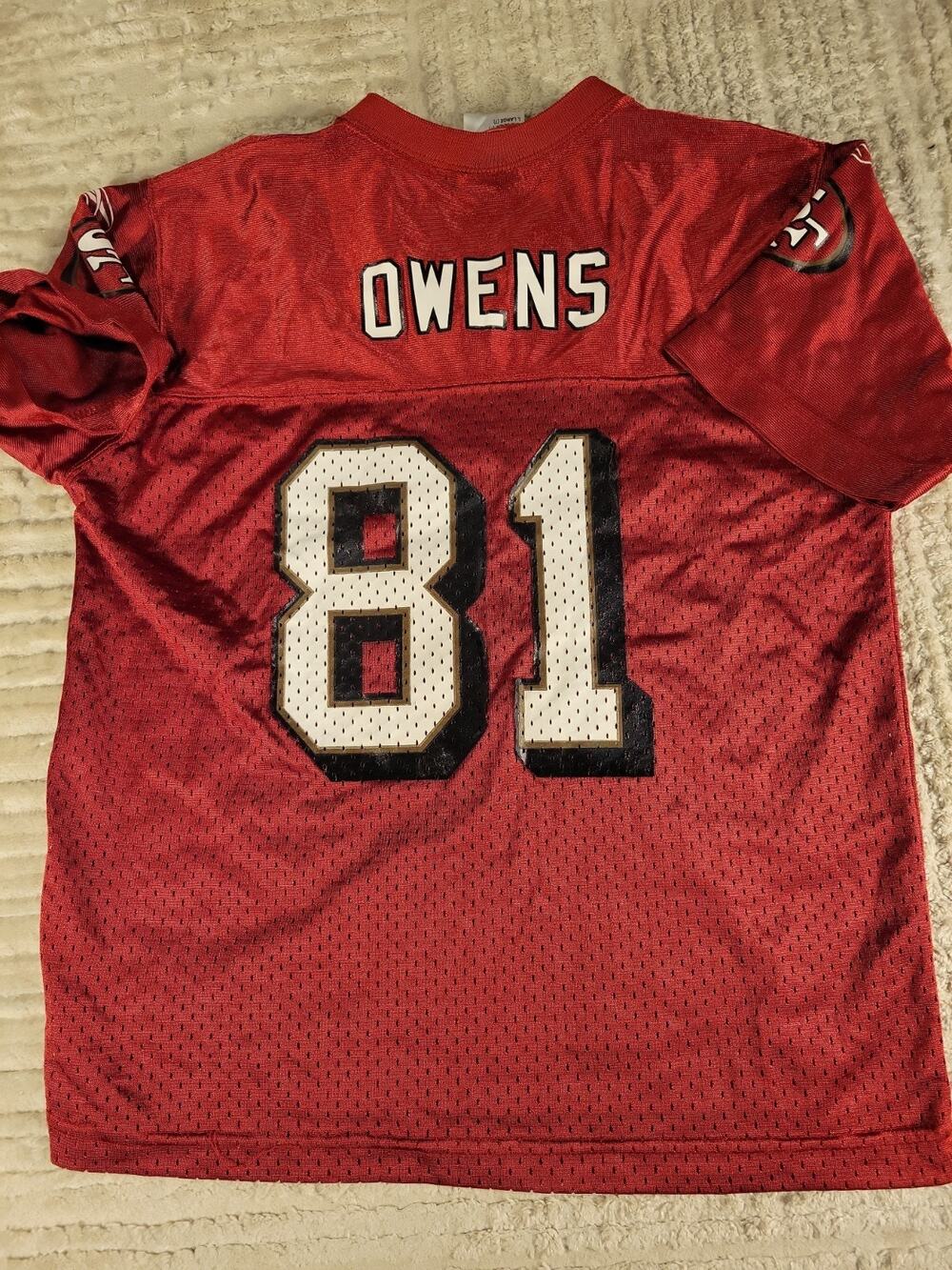 Reebok Terrell Owens San Francisco 49ers Jersey Youth Large 7 Boys Football kids